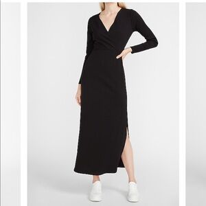Altar’d State Ribbed Wrap Dress